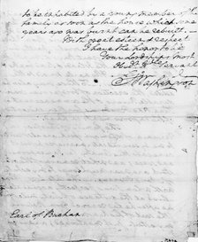 Letter from George Washington to the Earl of Buchan, 1793. Creator: President George Washington.