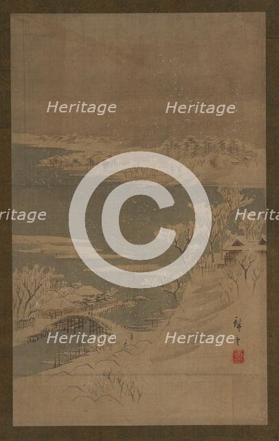 Winter landscape, mid 19th century. Creator: Utagawa Hiroshige II.