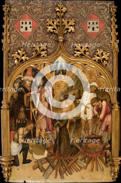 The Martyrdom of Saint Lucy, c. 1440. Artist: Martorell, Bernat, the Elder (1390-1452)