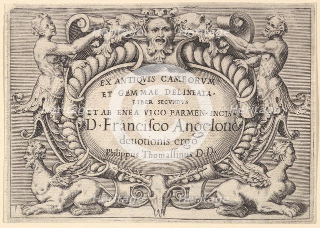 Ex Antiquis Cameorum et Gemmae Delineata/ Liber Secundus/et ab Enea Vic..., published ca. 1599-1622. Creator: Unknown.