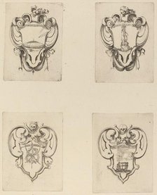 Four Emblems for the Funeral of Prince Francesco de Medici. Creator: Stefano della Bella.