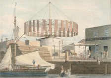 Circular Mill, King Street, New York, 1830. Creator: John William Hill.