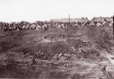 Camp of Construction Corps, U.S. Military Railroad at City Point, 1861-65. Creator: Andrew Joseph Russell.