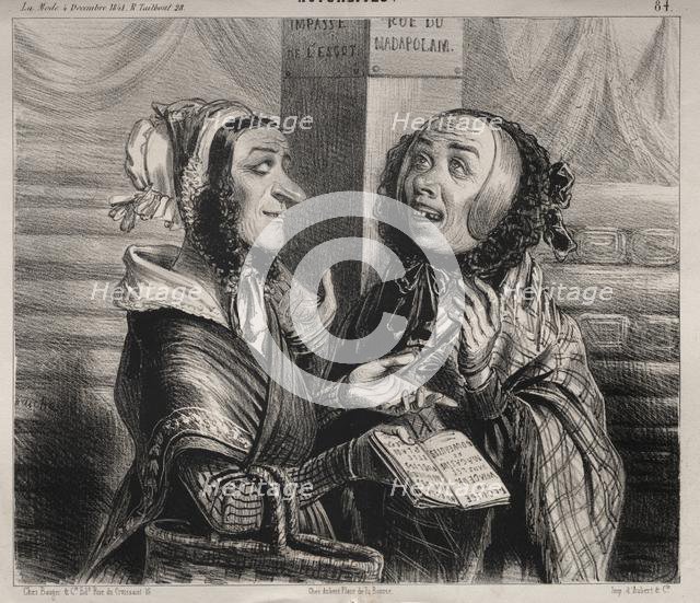 Actualités: Ah! Mame Chopin!..., 1841. Creator: Clémente Pruche (French, 1831-1870).