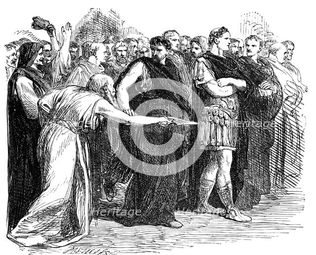 'Beware the Ides of March', 1858. Artist: Sir John Gilbert