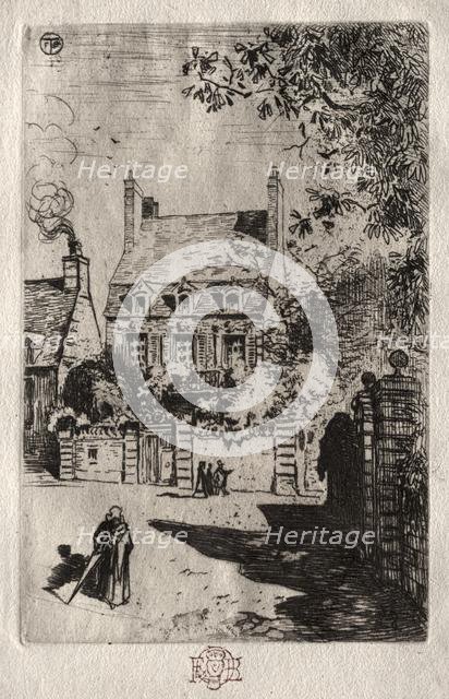 In Province: The House at Orléans, c. 1875. Creator: Félix Hilaire Buhot (French, 1847-1898).