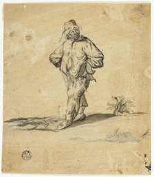 Standing Peasant with Arms Akimbo, n.d. Creator: Giuseppe Maria Mitelli.