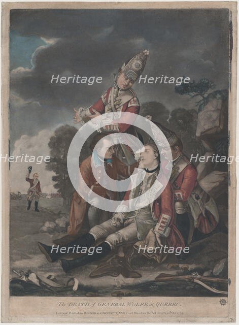The Death of General Wolfe at Quebec (September, 1759), October 10, 1779. Creator: Unknown.
