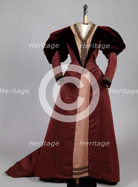 Afternoon dress, American, ca. 1895. Creator: Unknown.