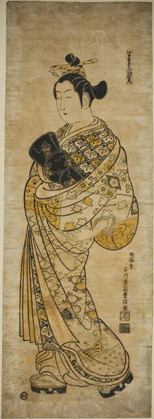 The Yoshiwara in Edo - A Set of Three (Edo Yoshiwara sanpukutsui), c. 1736/44. Creator: Ishikawa Toyonobu.