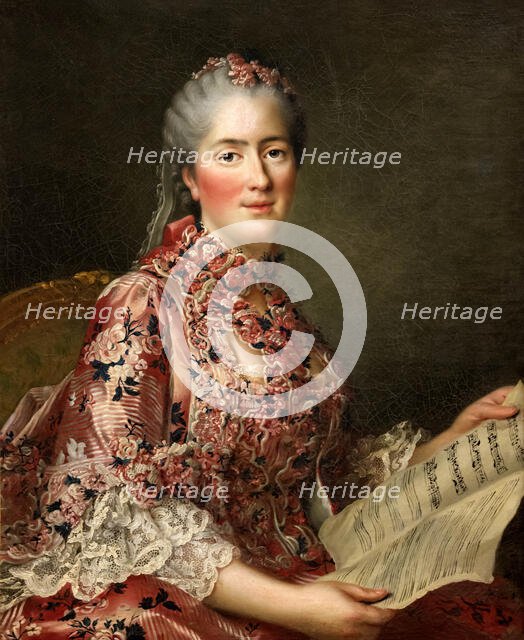 Portrait of Princess Sophie of France (1734-1782), ca 1765. Creator: Drouais, François-Hubert (1727-1775).