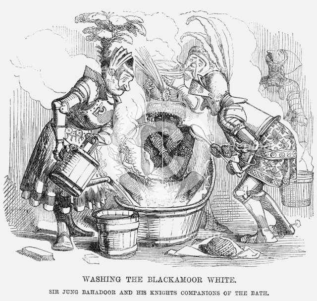 'Washing the Blackamoor white', 1858. Artist: Unknown