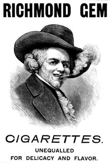 Advertisement for Richmond Gem Cigarettes, 1895. Creator: Unknown.