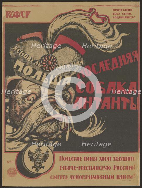 Poland - the last dog of the Entente , 1920. Creator: Anonymous.