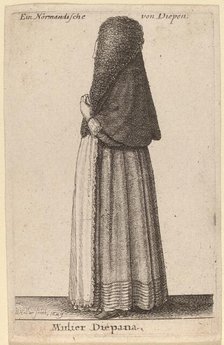 Mulier Diepana, 1649. Creator: Wenceslaus Hollar.