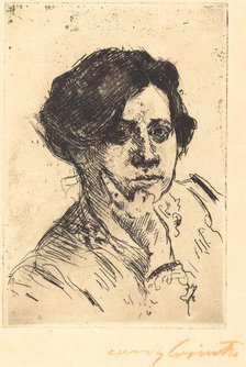 Frauenkopf (Head of Woman), 1911. Creator: Lovis Corinth.