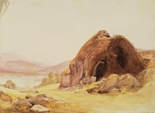 Landscape with Ruined Cottage, c1840s. Creator: John Phillip.