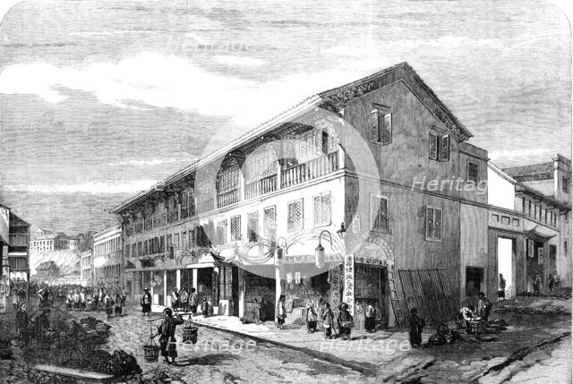 The War in China - Victoria Hong-Kong: Queen's-Road West, 1857. Creator: Unknown.