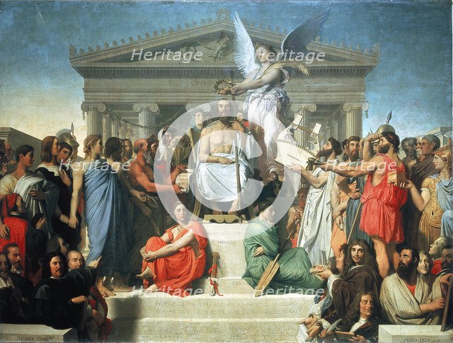 'The Apotheosis of Homer', 1827. Artist: Jean-Auguste-Dominique Ingres