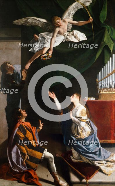 The Holy Martyrs Cecilia, Valerian and Tiburtius, 1606-1607. Creator: Gentileschi, Orazio (1563-1638).