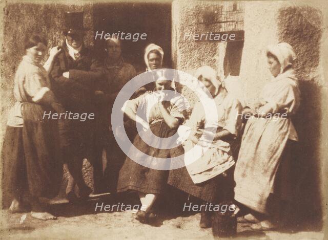 A Newhaven Pilot's Cottage Door, 1845. Creators: David Octavius Hill, Robert Adamson.
