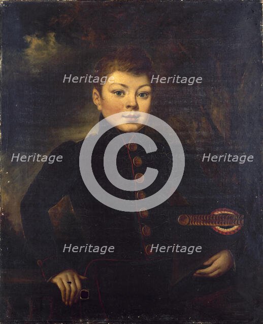 Portrait de René Charles Breteau (1826-1877), en uniforme d'élève du lycée Charlemagne, c1837. Creator: Ecole Francaise.