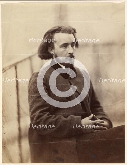 Portrait of Charles Delahaye, about 1857. Creator: Charles Marville.