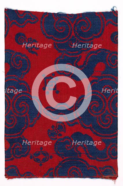 Textile Book Cover, 1800s. Creator: Unknown.