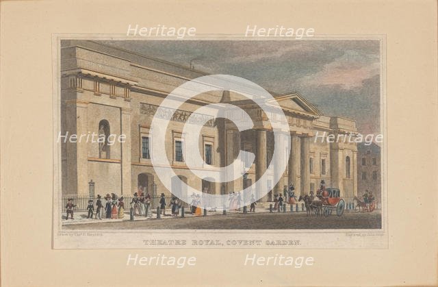 Theatre Royal Covent Garden, c. 1830. Creator: Shepherd, Thomas Hosmer (1792-1864).