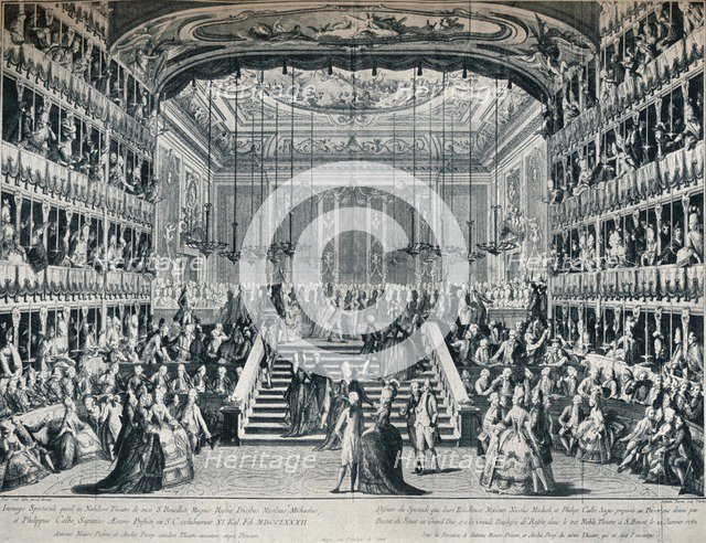 Reception of the Grand Duke and Duchess of Russia at the Theatre of San Bendetto, 1902. Artist: Unknown