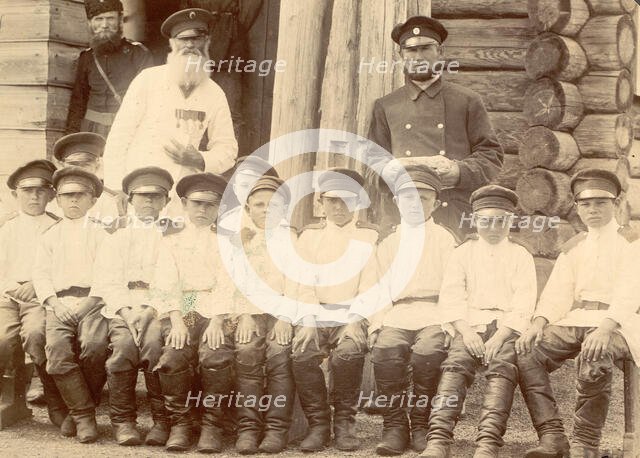 Students of Koturkul'sk School, 1909. Creator: Nikolai Georgievich Katanaev.