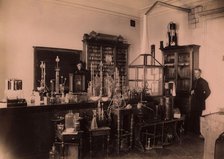 Class in the Chemistry Lab of the Real School in Tyumen', 1889. Creator: N Terekhov.