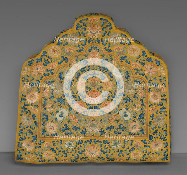 Cushion Cover, China, Qing dynasty (1644-1911), 1800/25. Creator: Unknown.
