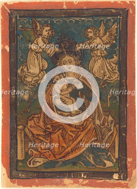 Madonna and Child Seated on a Grassy Bank with Angels, 1480/1490. Creator: Unknown.