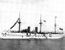 The Spanish-American War: US war-ships - San Francisco, twin-screw cruiser, 1898. Creator: Symonds & Co.