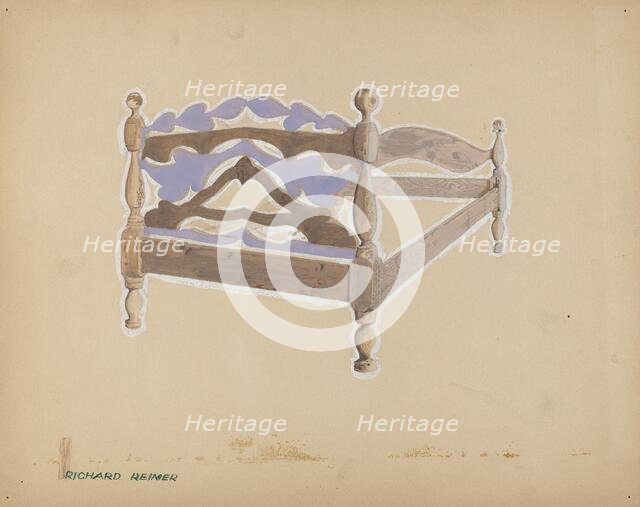 Bed, 1935/1942. Creator: Reimer, Richard.