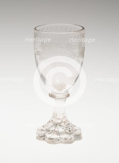 Wine Glass, England, 1800/50. Creator: Unknown.