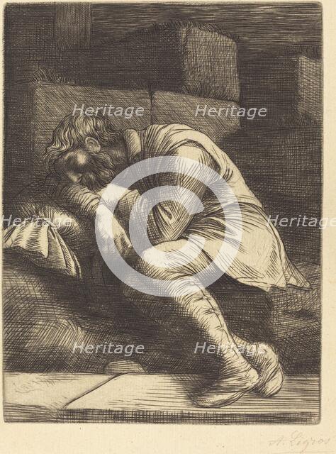 Sleeping Beggar (Mendiant endormi). Creator: Alphonse Legros.