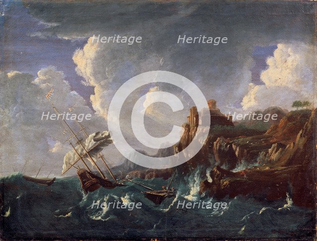 'Stormy Sea', 17th century.  Artist: Pieter Mulier the younger