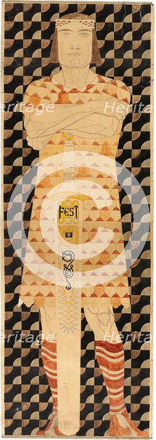 Frieze Design for the St. Louis 1904 World's Fair, 1904. Creator: Engelhart, Josef (1864-1941).