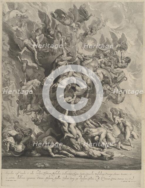 Fall of the Damned, 1642. Creator: Jonas Suyderhoef.