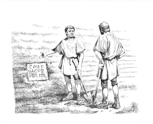 Hadrian's Wall, Northumberland, 2nd century (c1985-c2000). Artist: Philip Corke.