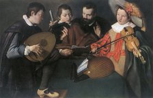 'Lutes and violin; unknown Italian painter of the seventeenth century', 1948. Artist: Unknown.