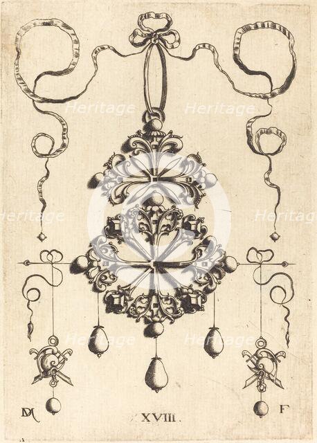 Pendant with Two Double Crosses. Creator: Daniel Mignot.