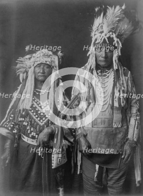 Tearing Lodge and wife(?), c1910. Creator: Edward Sheriff Curtis.