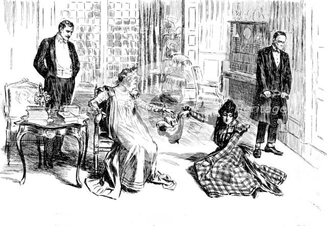 "22a, Curzon Street," the new play at the Garrick Theatre, 1898. Creator: Carl Hentschel.