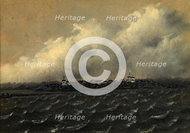 View of Tumskoe Village. The First Station From Narym, 1880-1889. Creator: Pavel Mikhailovich Kosharov.