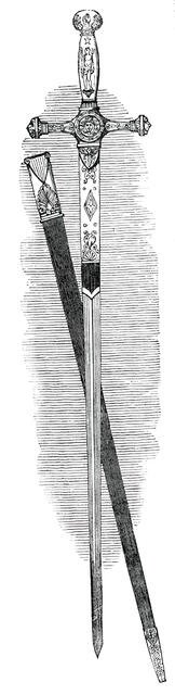 Sword of the Emperor Napoleon, at Windsor Castle, 1850. Creator: Unknown.