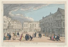 Market Place at Cambridge, November 15, 1801., November 15, 1801. Creator: Thomas Rowlandson.