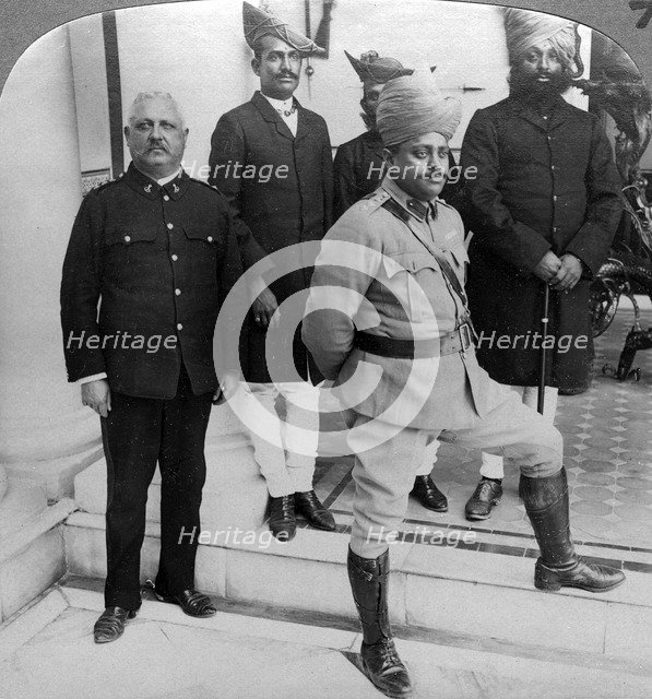 The Maharaja of Gwalior at home, Madhya Pradesh, India, c1900s(?).Artist: Underwood & Underwood